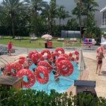 custom inflatable rings red