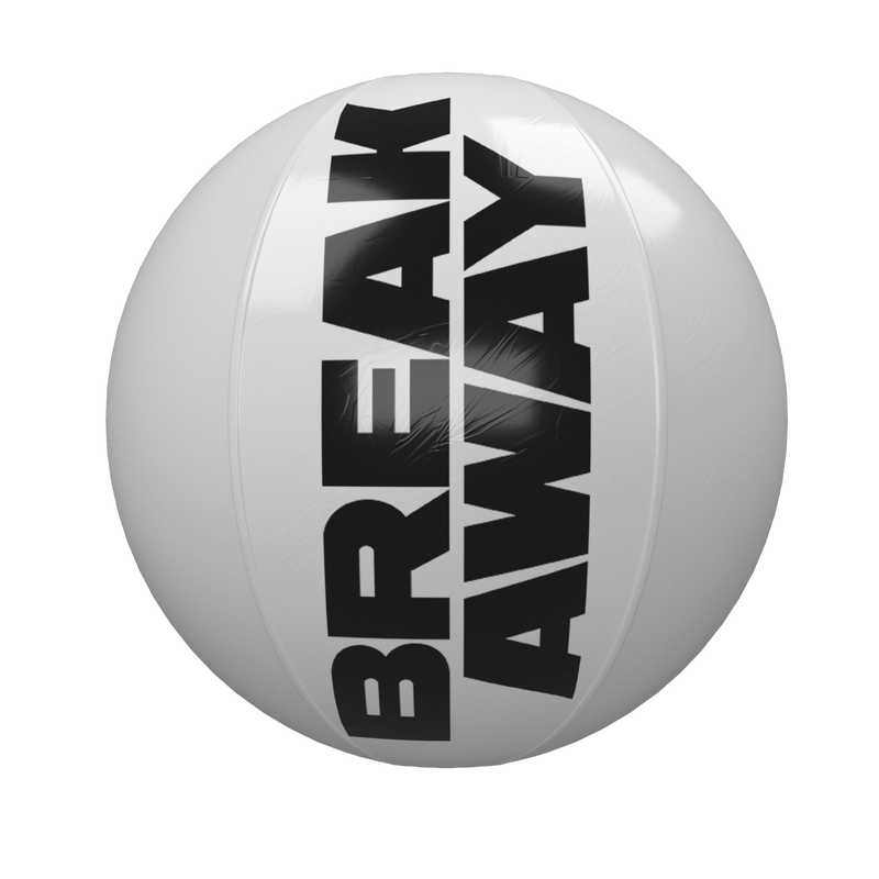 break away custom beach balls
